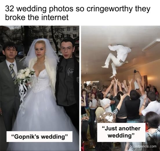 For Better or For Worse: The Most Hilariously Cringe-Worthy Wedding Photos Ever Captured