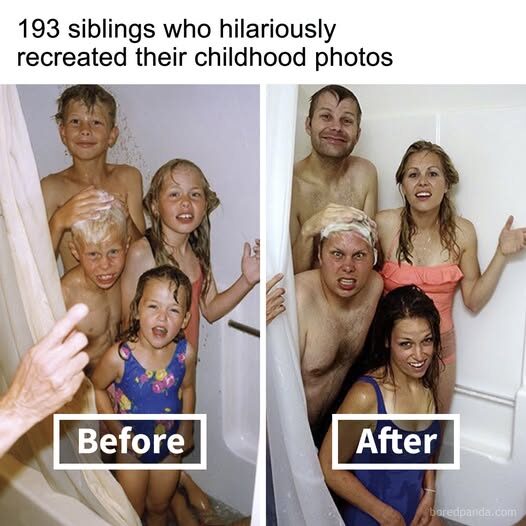 Then & Now: 7 Hilarious Sibling Photo Recreations That Perfected the Art of Nostalgia