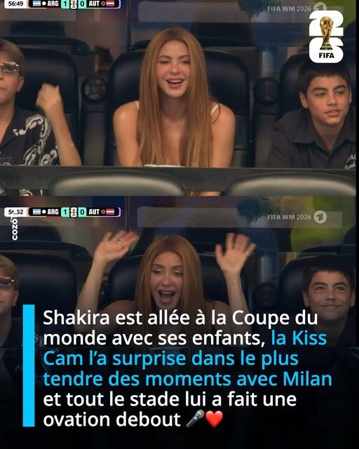 Viral Moment: Shakira Gets a Standing Ovation at the 2026 World Cup as “Kiss Cam” Captures Sweet Interaction with Her Sons