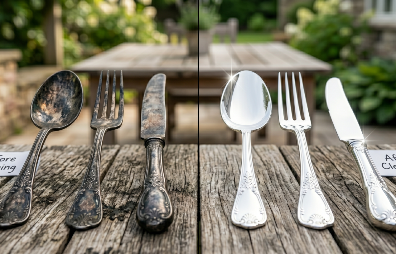 The 3-Minute Secret to Cleaning Tarnished Silverware Without Scrubbing